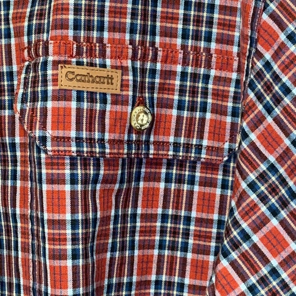 Carhartt XL Plaid Long Sleeved Button Down  Westerncore Cowboycore Shirt: 4271 - Picture 5 of 9